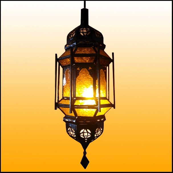 Moroccan Glass Lantern Fassia