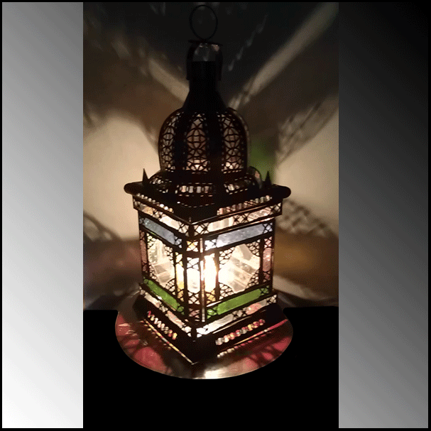 Glass Lantern Traditional from Morocco