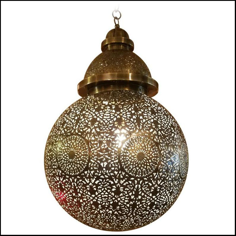 Incredible Moroccan Ceiling Lamp / Lantern, Ball Shape