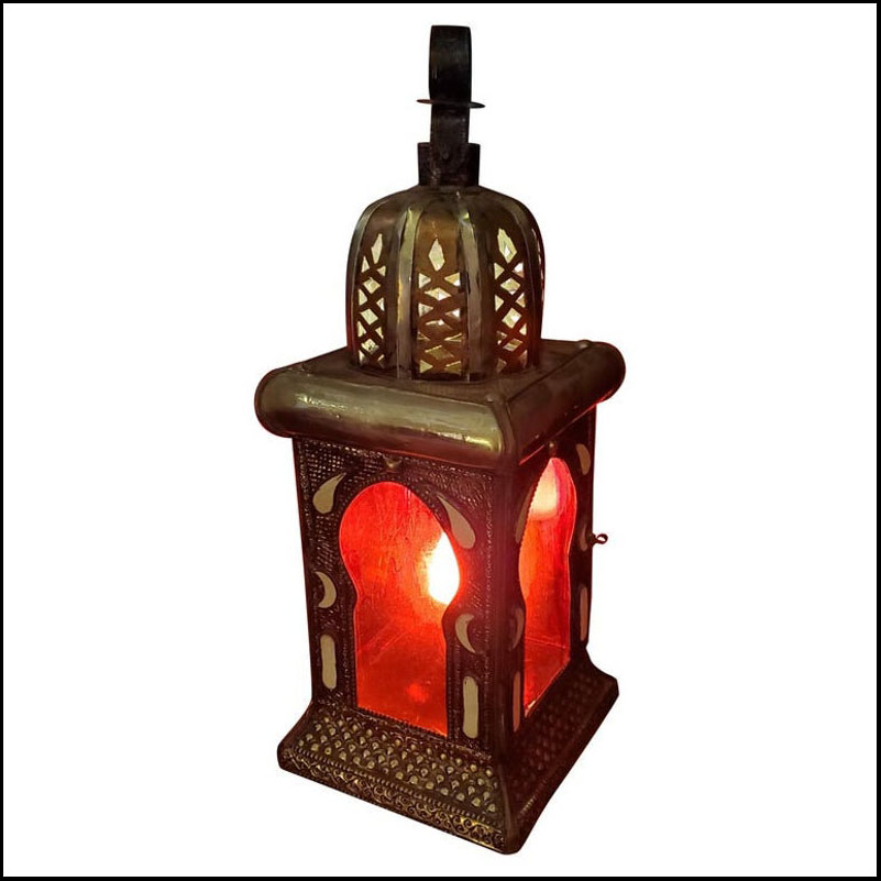 Moroccan Koutoubia Table Lamp or Lantern, Handmade