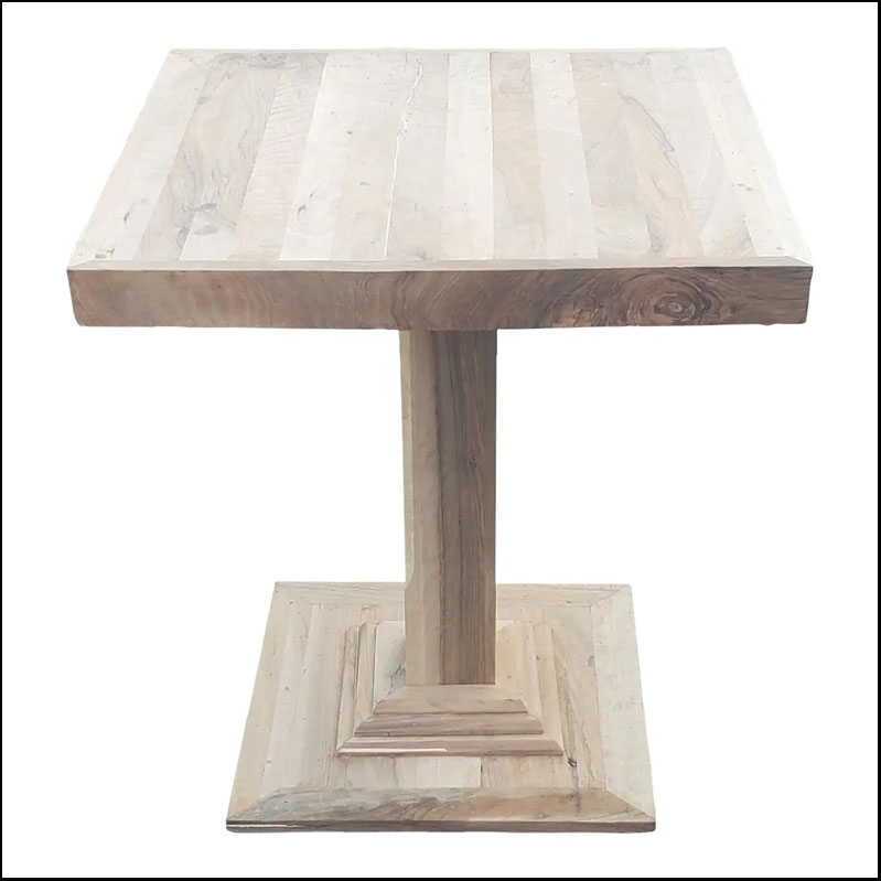 Handmade Moroccan Raw Cedar Wood Table – Dinning Height