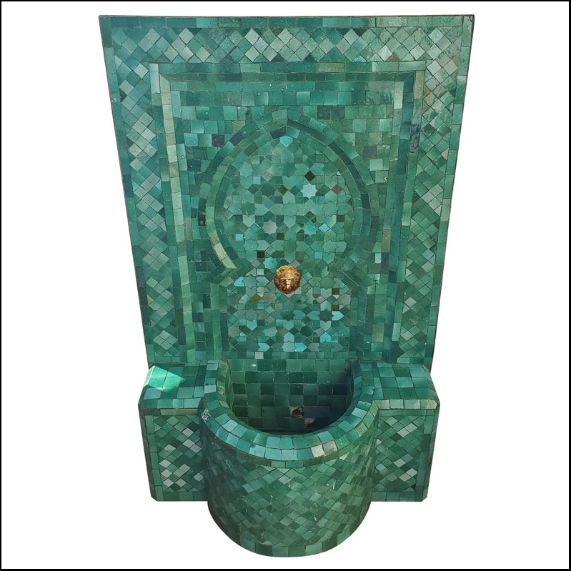 Emerald Green Moroccan Hand Made Fountain