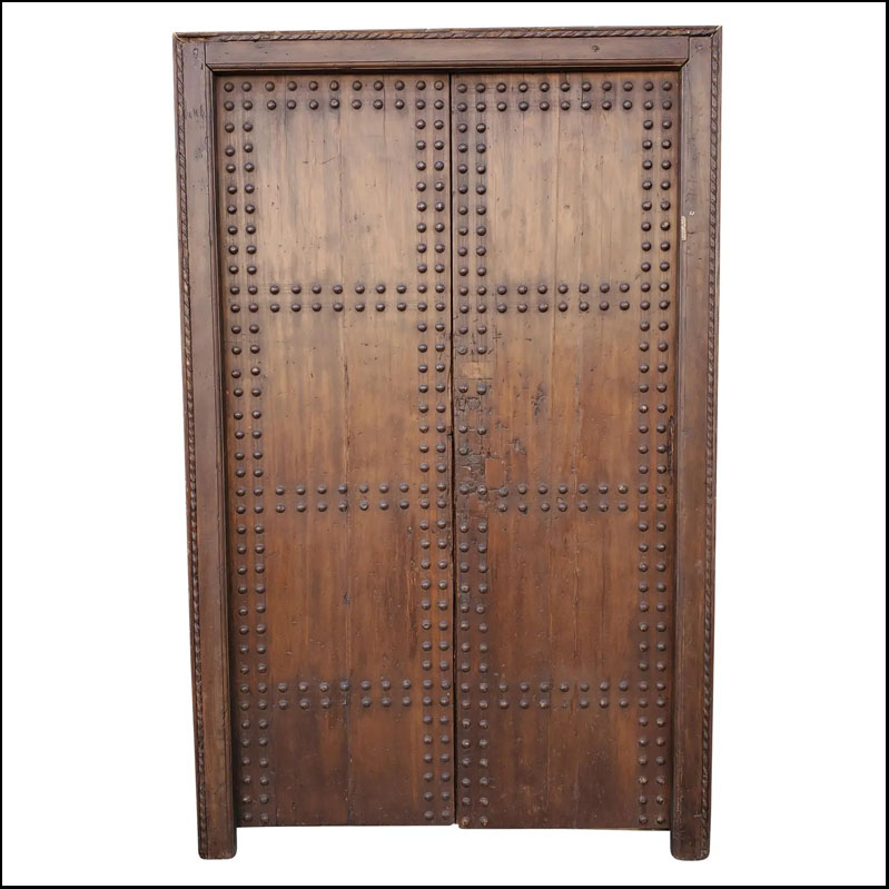 Old Brown Moroccan Wooden Door – LM 29