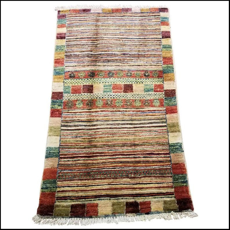 Medium Size Asian Bedside Carpet, Colorful / 197