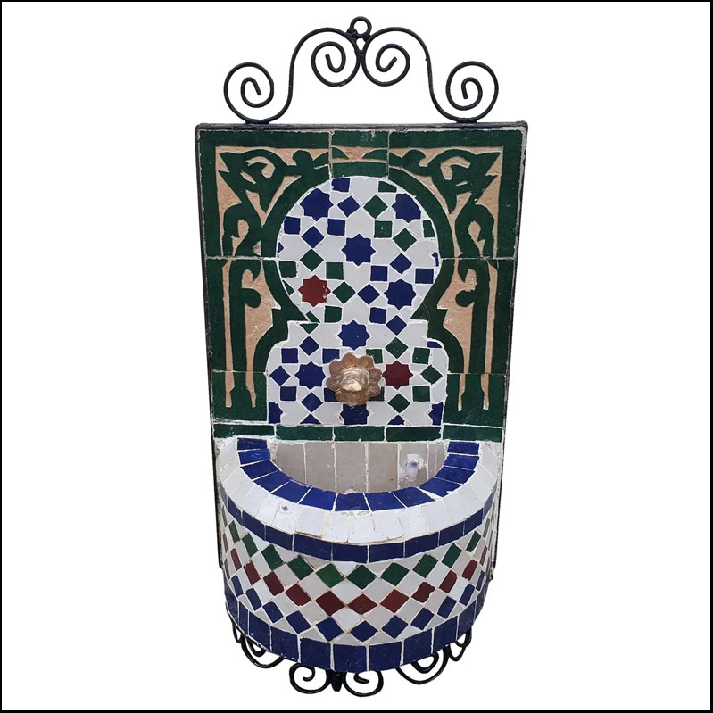 Italy Miniature Moroccan Mosaic Fountain