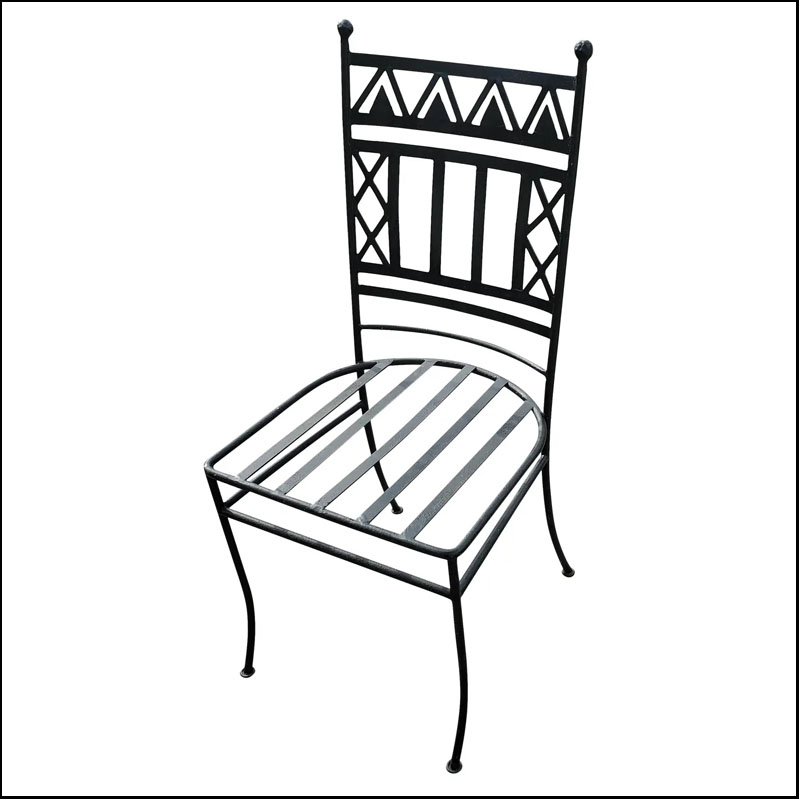 Navaho Style Wrought Iron Chair